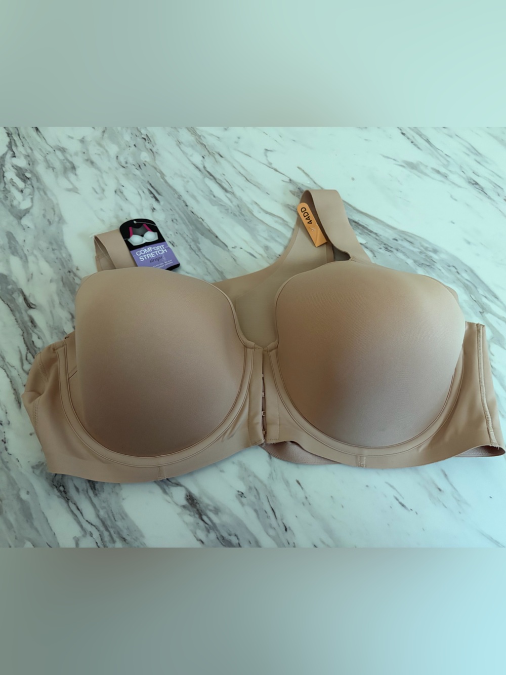 Bali Smooth Full Coverage Front Close Bra - Beige